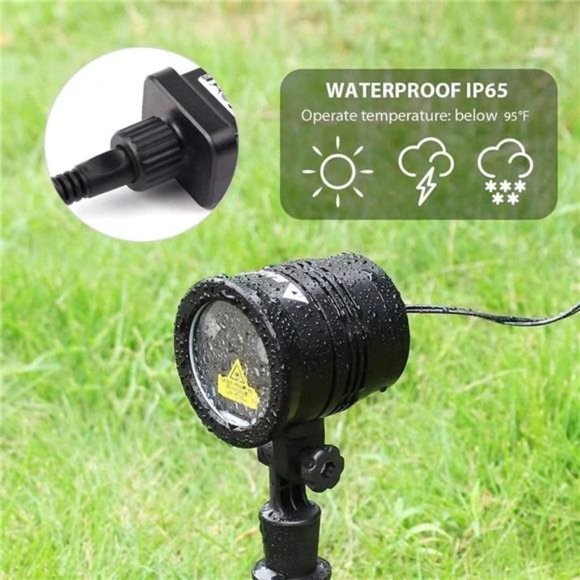 Christmas Projector Lights, Led Christmas Laser Lights Landscape Spotlight Red - Picture 4 of 6